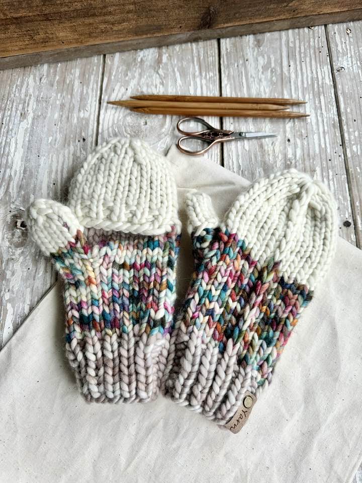 Flapjack Mitts Knit Pattern