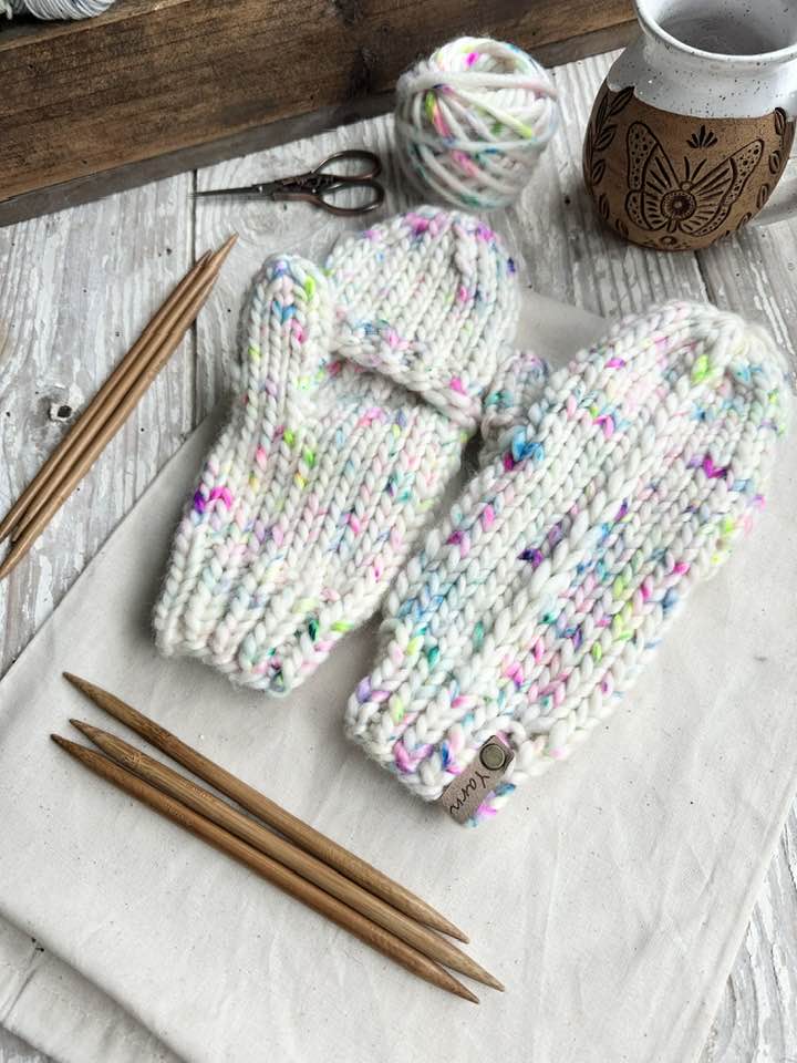 Flapjack Mitts Knit Pattern