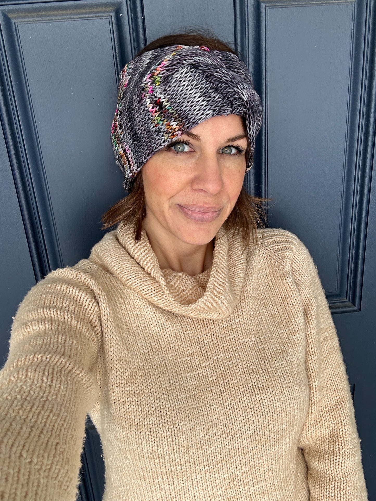 Merino wool knit headband