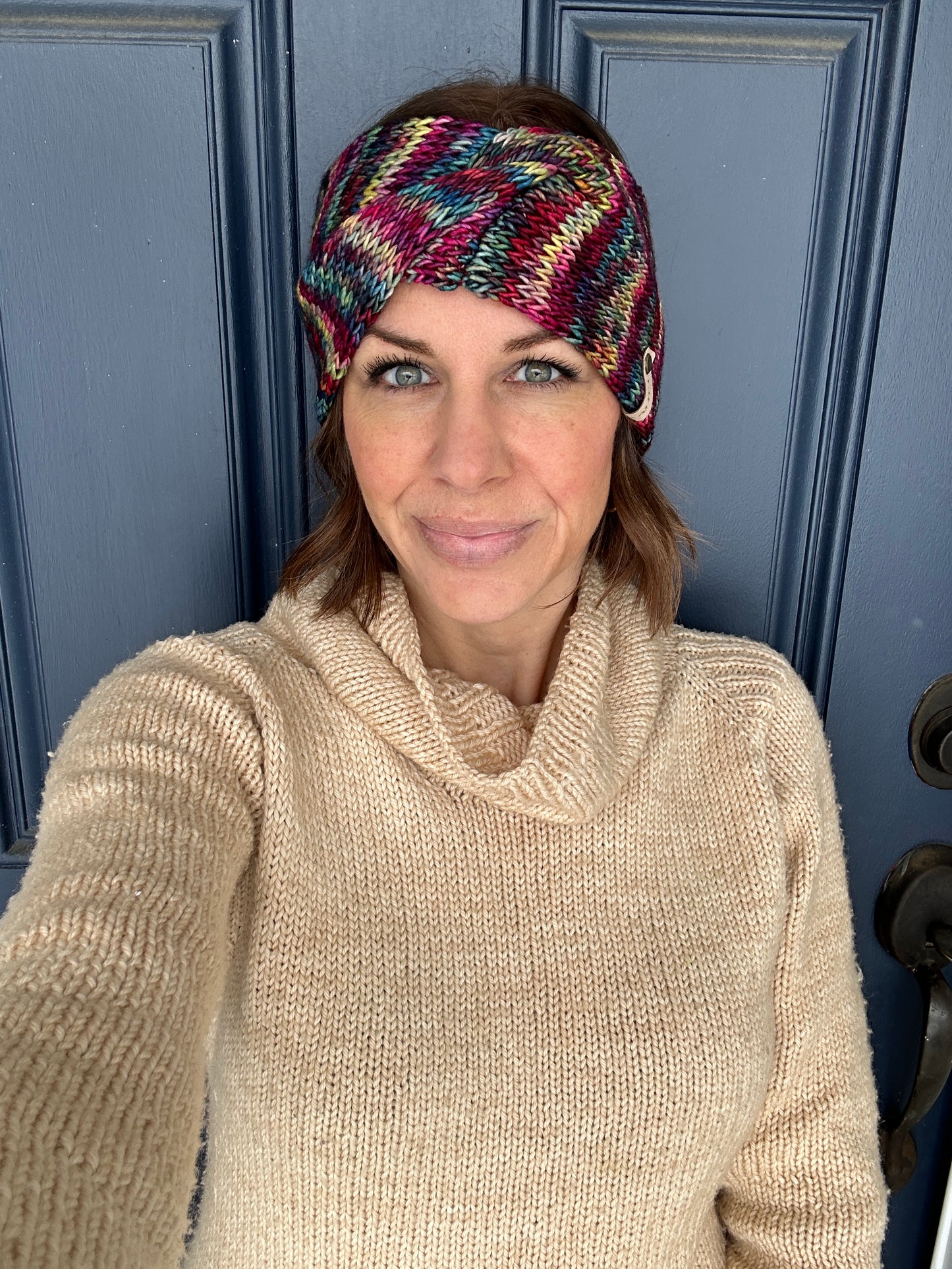 Merino wool knit headband