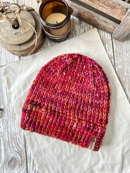 Merino wool knit beanie