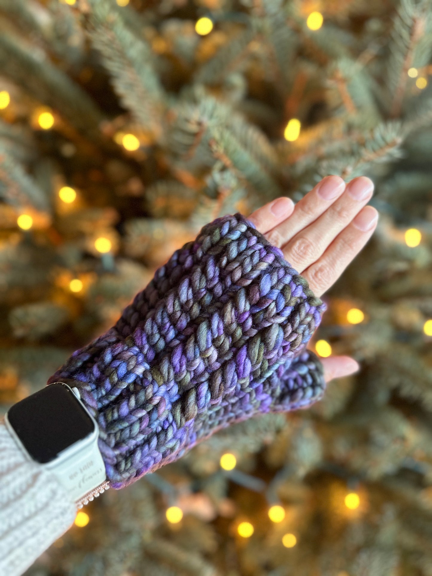 Reserved for Lauren- merino wool fingerless knit mittens