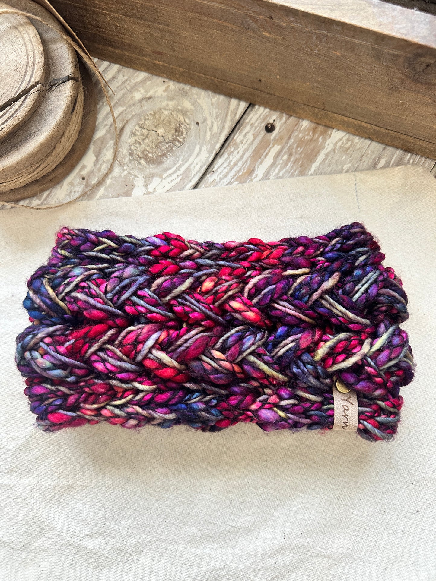 Merino wool knit headband