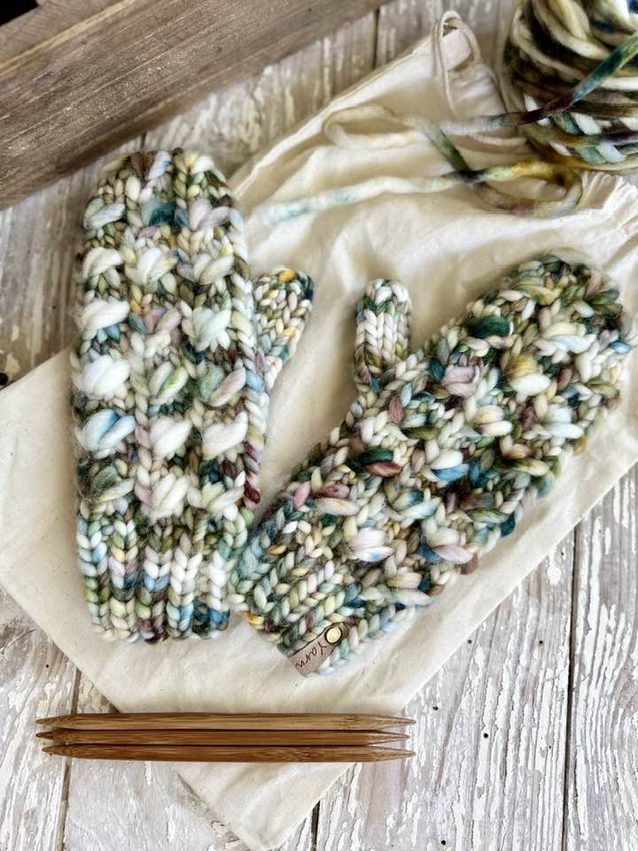 Fleur Mitts Knit Pattern