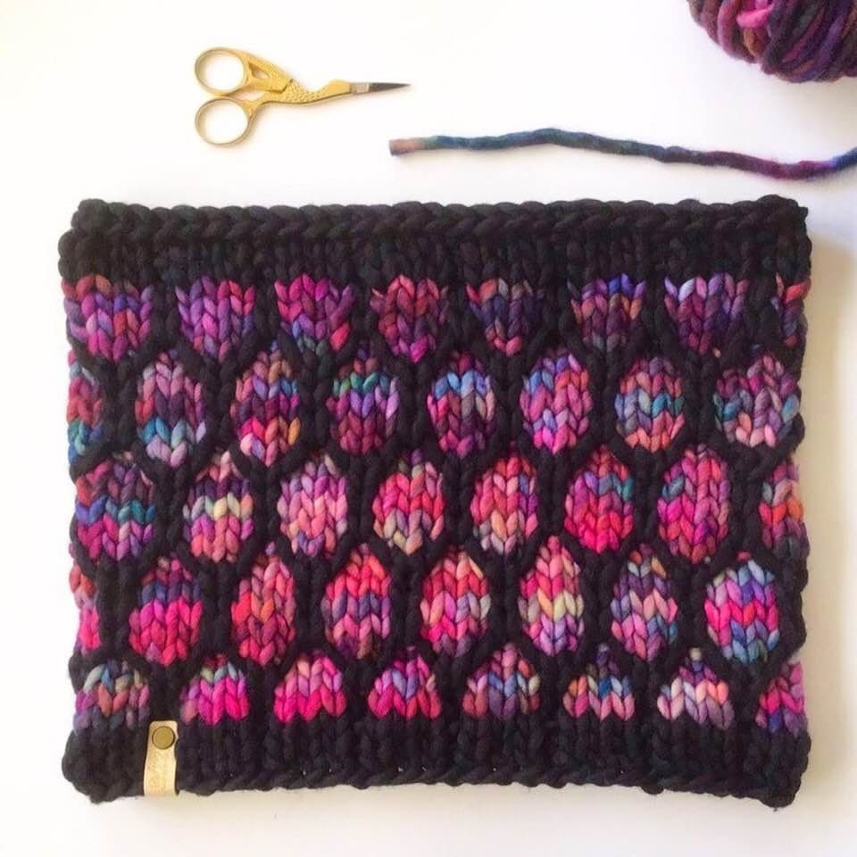 Looking Glass Cowl Knit Pattern