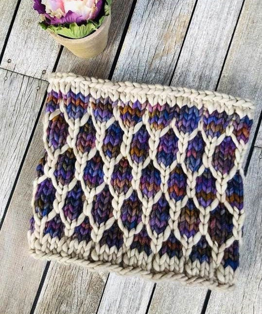 Looking Glass Cowl Knit Pattern