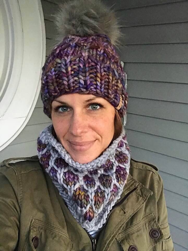 Looking Glass Cowl Knit Pattern