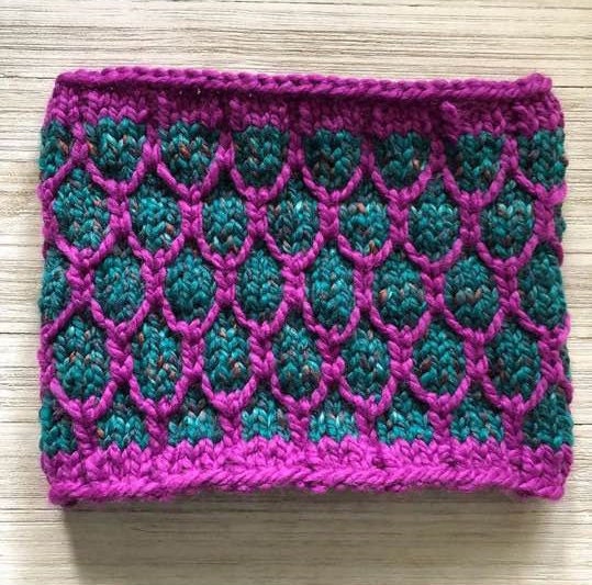 Looking Glass Cowl Knit Pattern